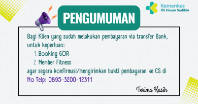 Konfirmasi Pembayaran Booking GOR dan Member Fitness